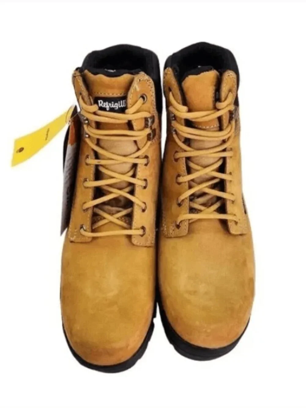 Refrigiwear Men's Tan Ice Logger Composite Toe Insulated Leather Boots Size 7